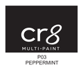 CR8 Peppermint acrylic multi-surface paint 30g label