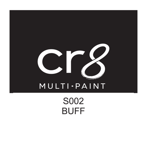 CR8 Buff acrylic multi-surface paint 30g label