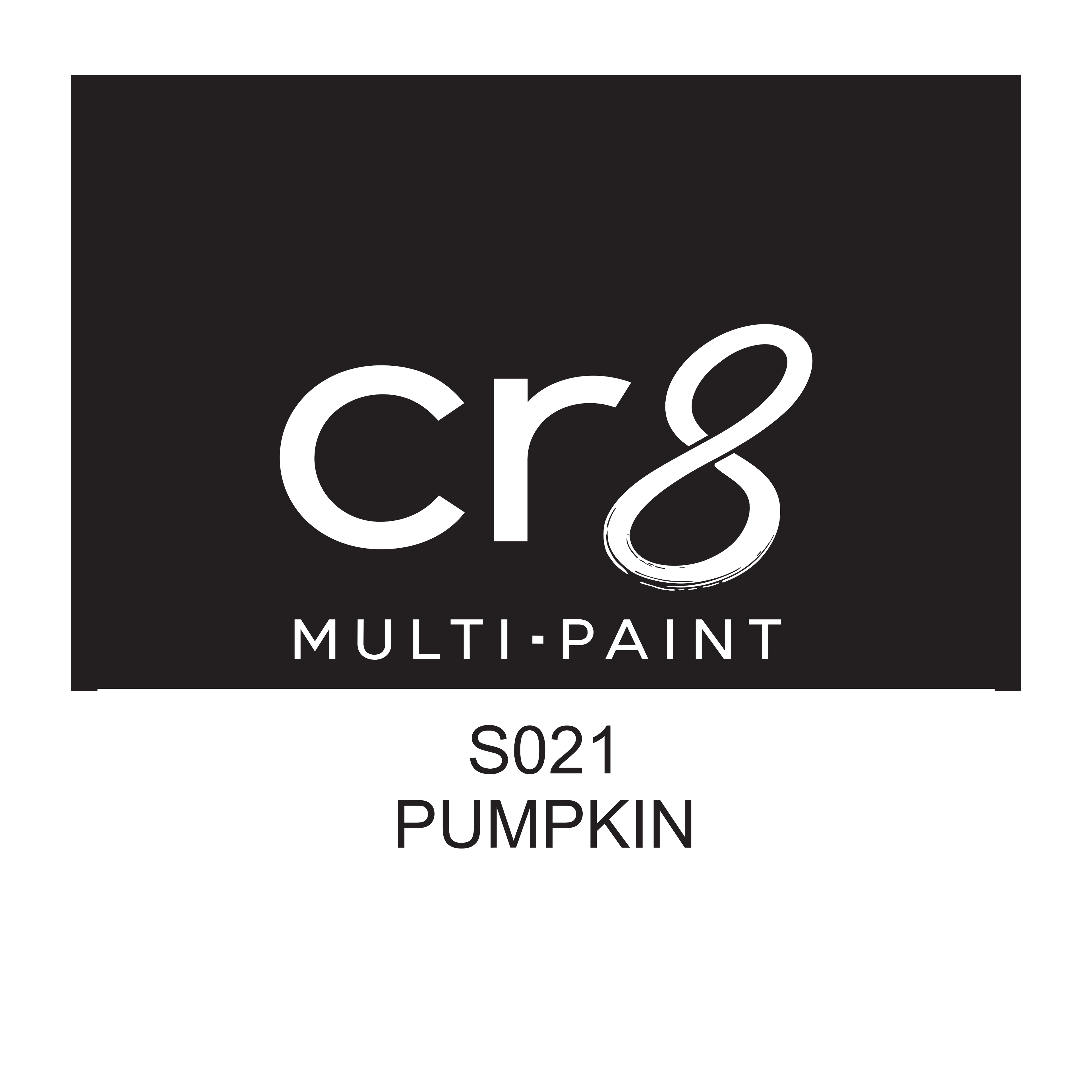 CR8 Pumpkin acrylic multi-surface paint 30g label