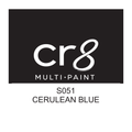 CR8 Cerulean Blue acrylic multi-surface paint 30g label