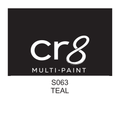 CR8 Teal acrylic multi-surface paint 30g label